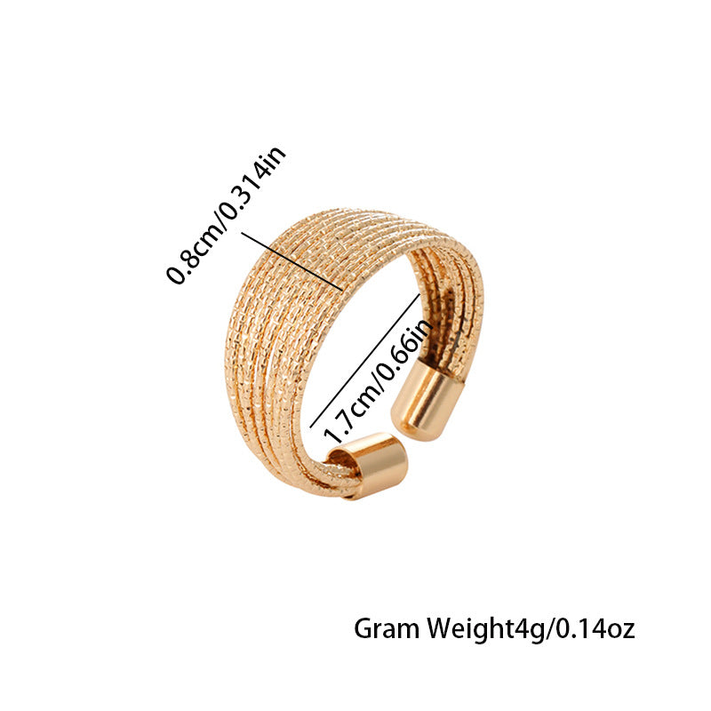 Luxury Open Personality Design Fashion Temperament Rings