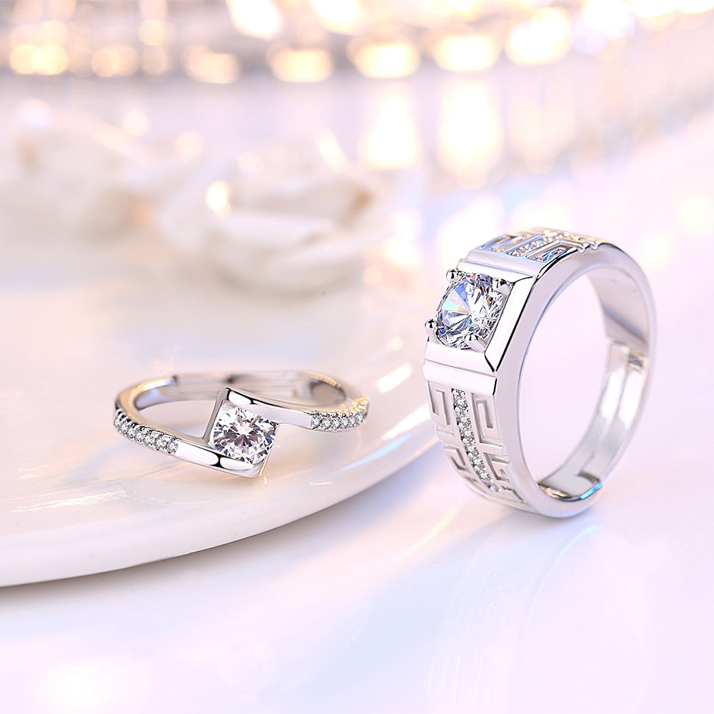 Women's & Men's Day Gift Korean Style Fashion Couple Rings