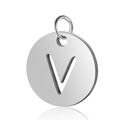 Titanium Steel English Letter Tag Full Set Of Letters Pendants