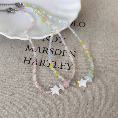 Beaded Trendy Vacation Style Clavicle Gift Necklaces