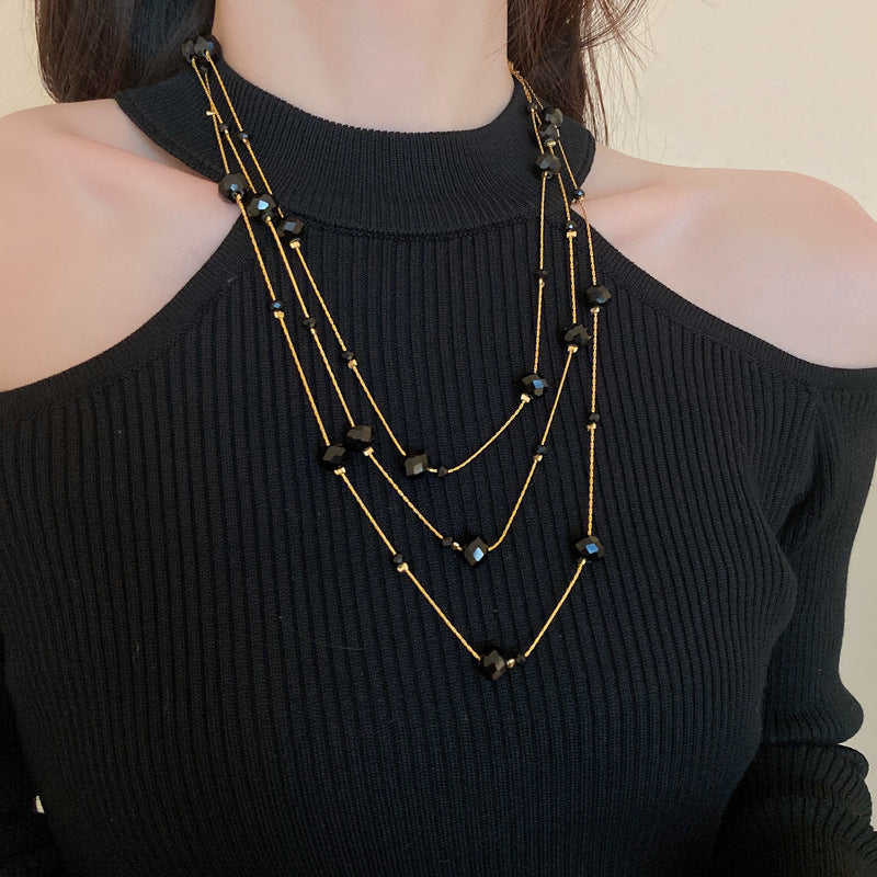 Pearl Tassel Fashion Sweater Chain Temperamental Necklaces