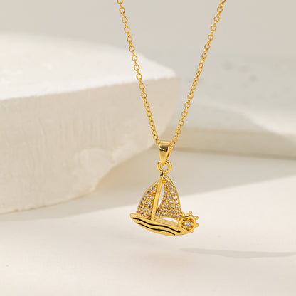 Fashion Popular Geometric Square Love Design Necklaces