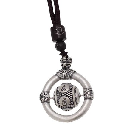 Women's & Men's Mantra Rotating Beads National Style Good Pendants