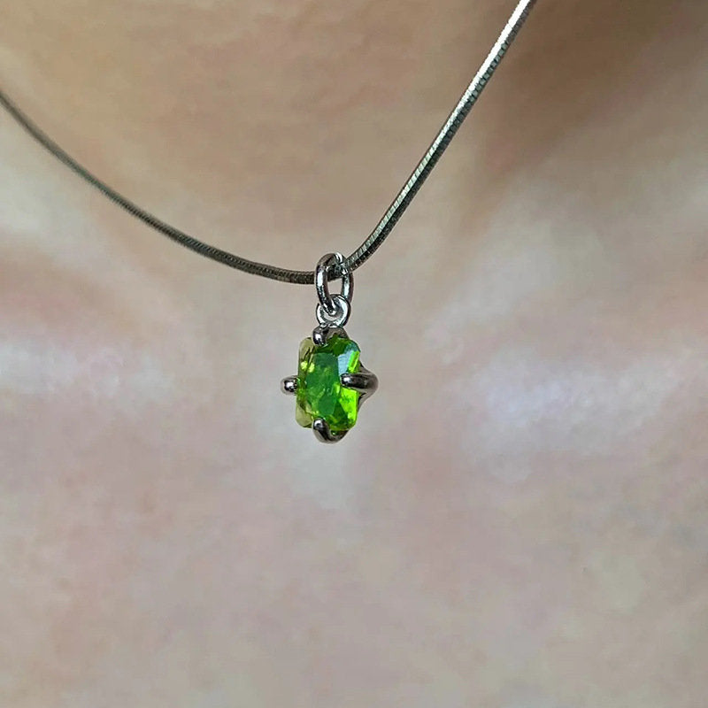 Green Butterfly Elf Cuban Spicy Female Necklaces