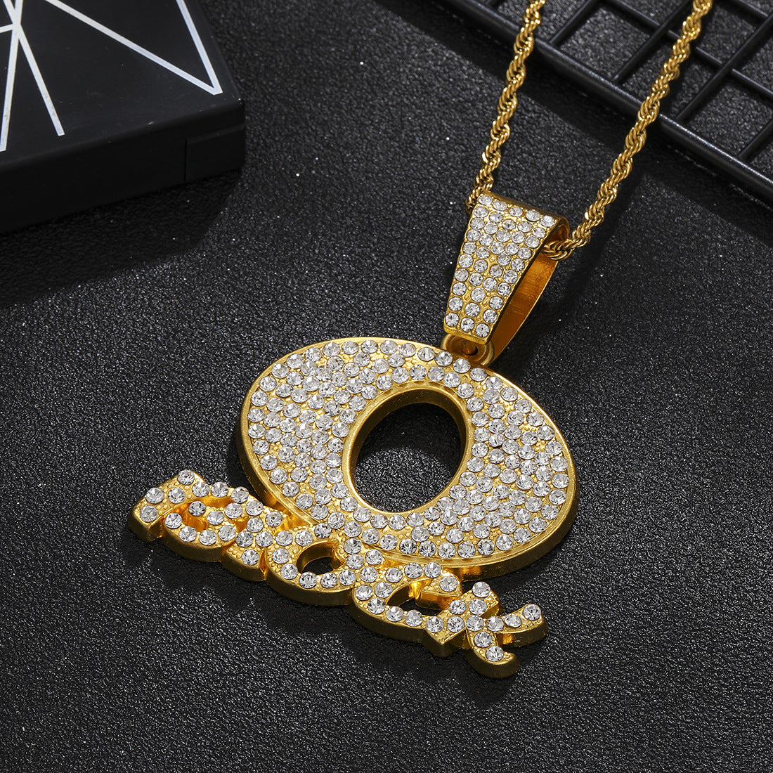 Men's Personalized Hip Hop Style Letter With Diamonds Cuban Necklaces