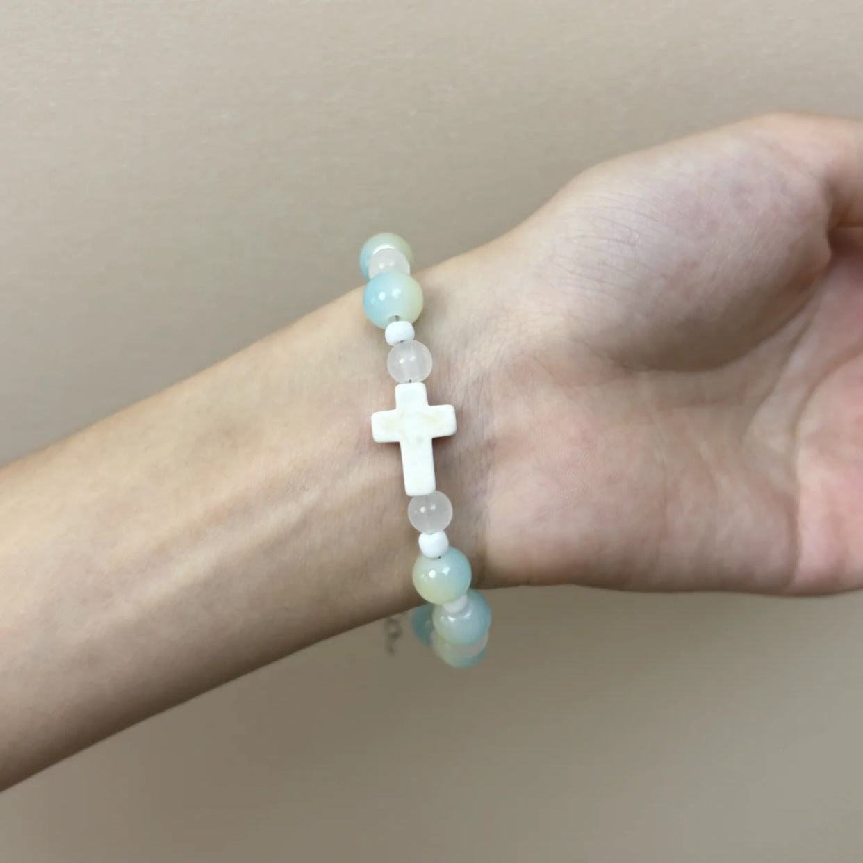 Cross Bone Beads String Minority White Cute Bracelets