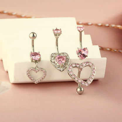 Heart Navel Stylish Piercing Jewelry Heart-shaped Earrings