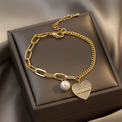 Style Pearl Niche Butterfly Cat Eye Bracelets