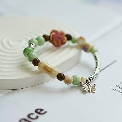 Ceramic Chinese Style Simple Fresh Ancient Beaded Bracelets