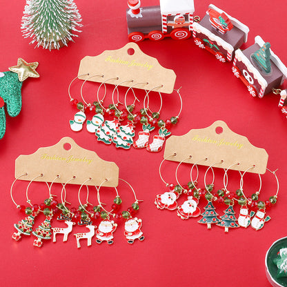 Simple Christmas Holiday Fashion Creative Festival Earrings