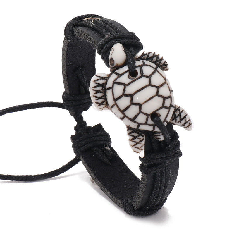 Marine Antique Turtle Simple Fashion Leather Bracelets