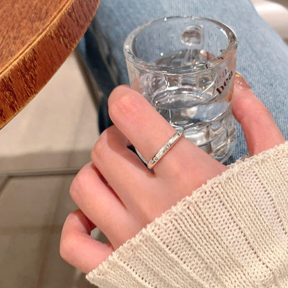Women's Simple Design Small Pieces Of Sier Pearl Rings