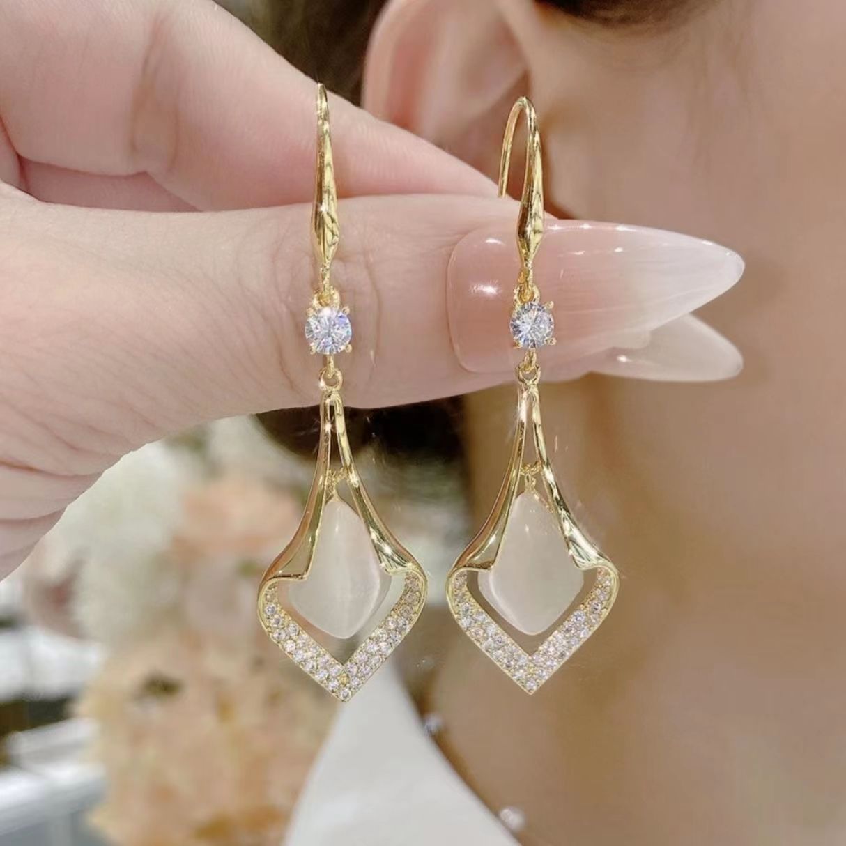 Ear Clip Light Luxury Advanced Fashionable Earrings