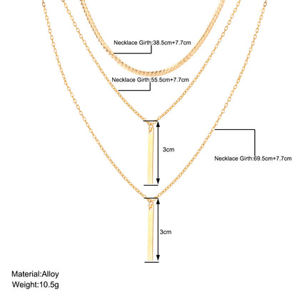 Women's Retro Affordable Luxury Niche Chain Set Simple Necklaces