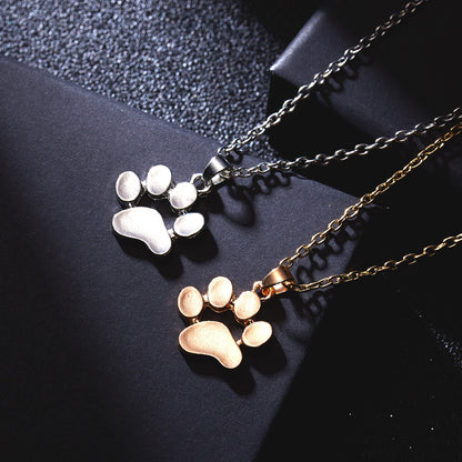 Popular Cute Animal Cat's Paw Feet Necklaces