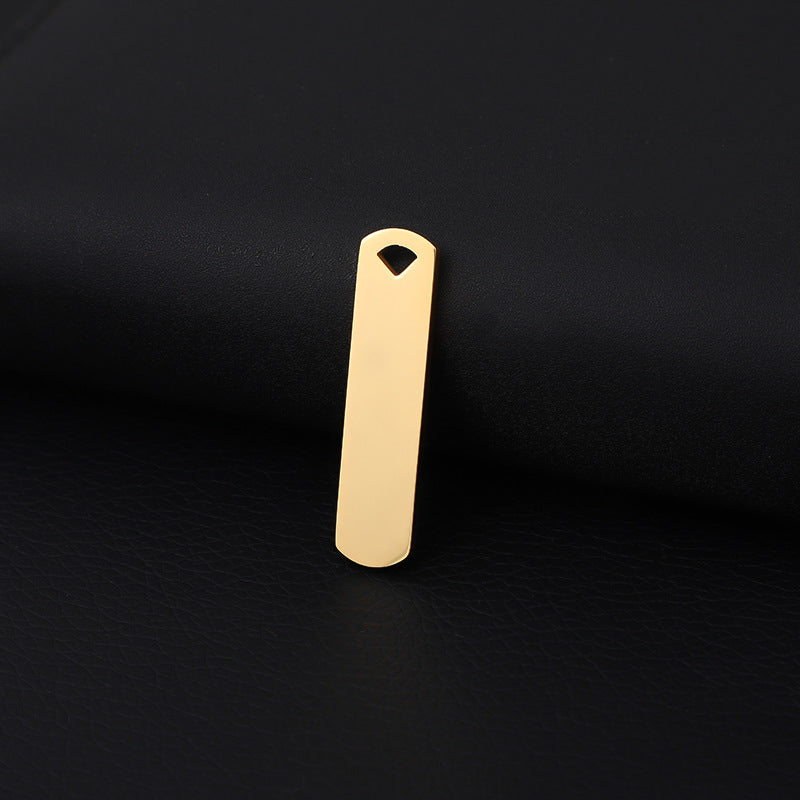 Stainless Steel Rectangular Oil Dripping Black Pendants