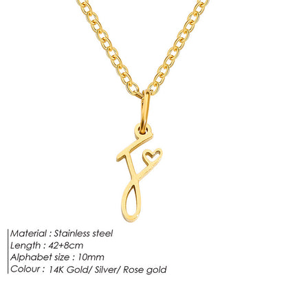 Letter Female Personalized Minority Clavicle Chain Pendants