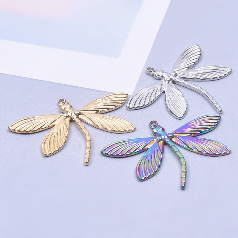 Stainless Steel Dragonfly Ornament Accessories Light Necklaces