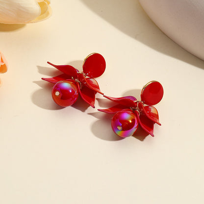 Women's Slouchy Attractive Fashion Resin Handmade Earrings