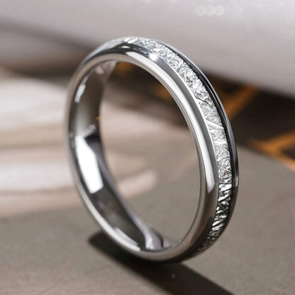 Drop Oil Inlaid Ice Silkworm Silk Pattern Rings