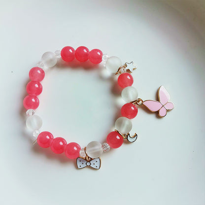 Children's Cartoon Beaded Cute Sweet Princess Style Bracelets