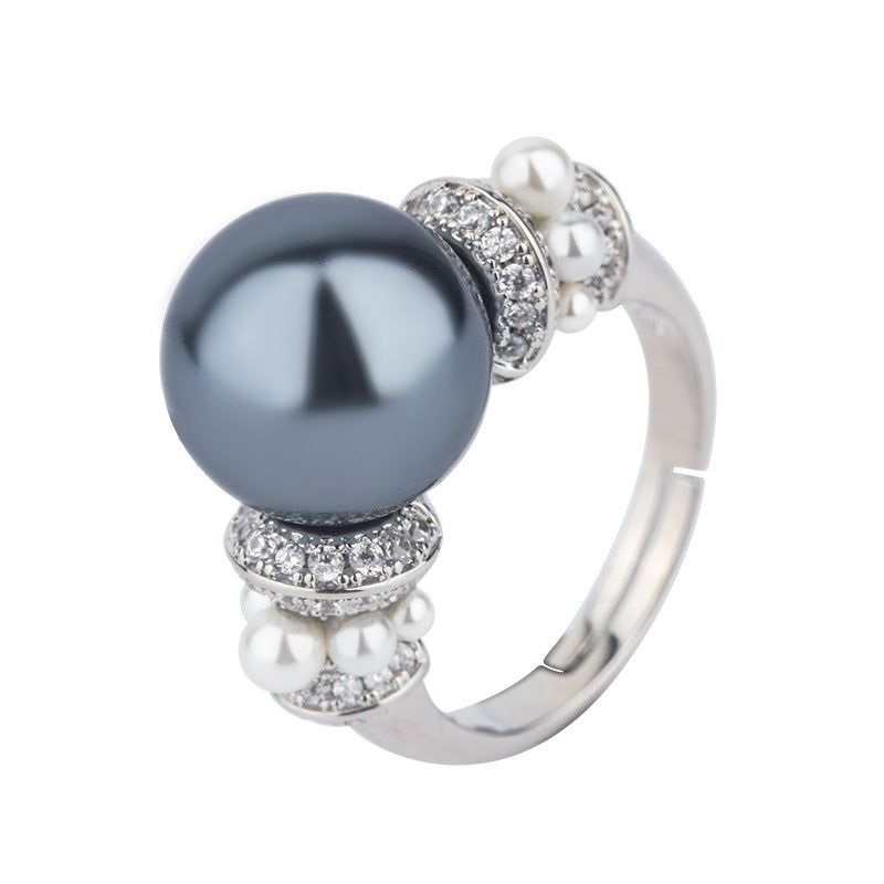 Versatile Jewelry White Pearl Fashion Design Rings