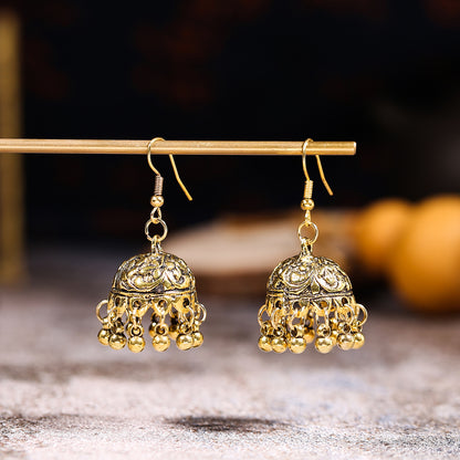 Ethnic Style Bell Alloy Jewelry Design Earrings