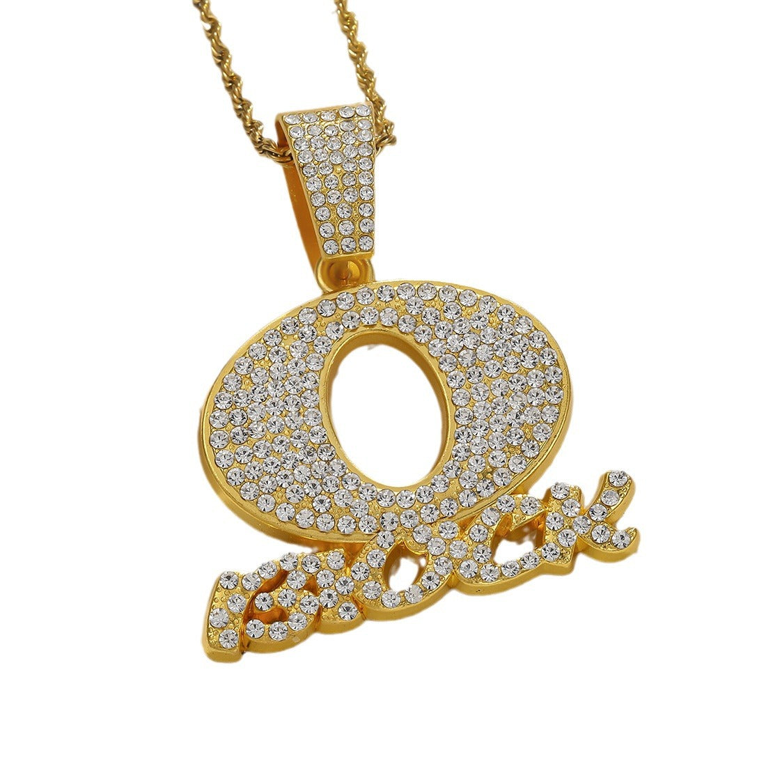 Men's Personalized Hip Hop Style Letter With Diamonds Cuban Necklaces