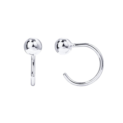Semicircle Piercing Simple Style Ear Hook Earrings
