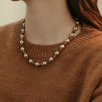 Women's Pearl Long Sweater Chain Niche Wild Necklaces