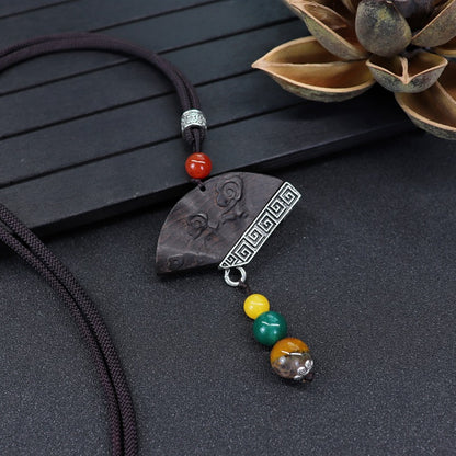Women's Simple Zen Sweater Chain Cotton Linen Pendants