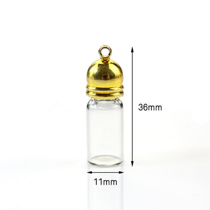 Mouth Glass Bottle Cinnabar Fire Extinguisher Pendants