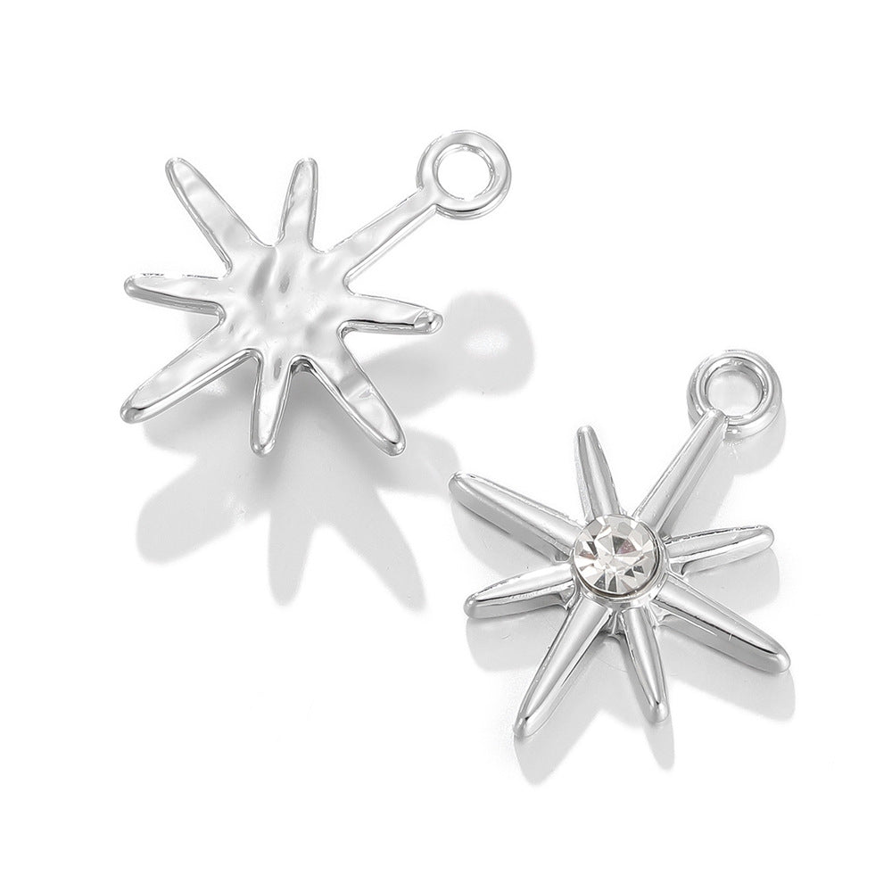 Multi Love Six-pointed Star Bow Alloy Pendants