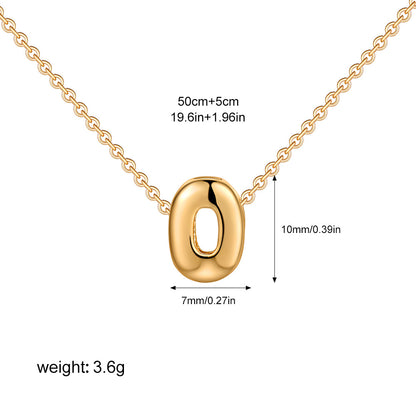 English Letter Simple High-grade Stainless Steel Necklaces