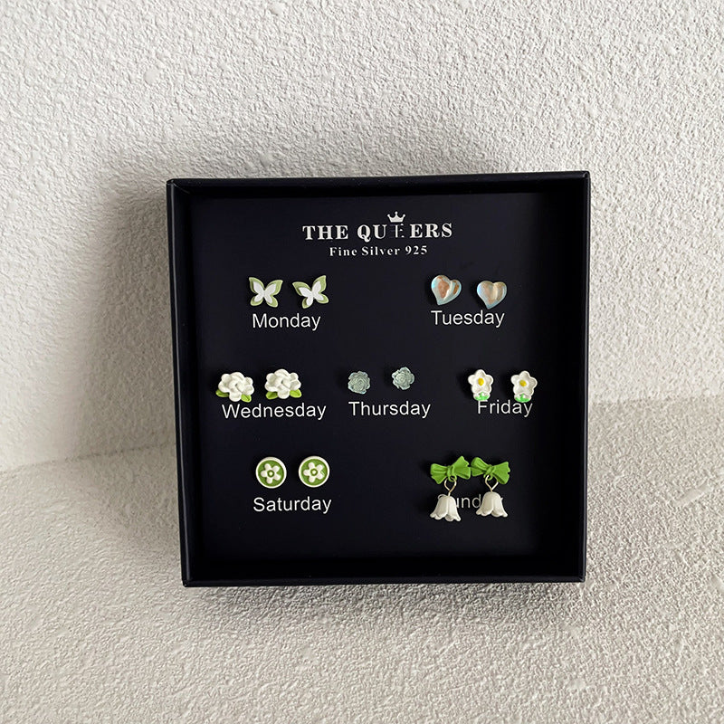 Mini Fresh Ear Gift Set Sweet Cute Earrings