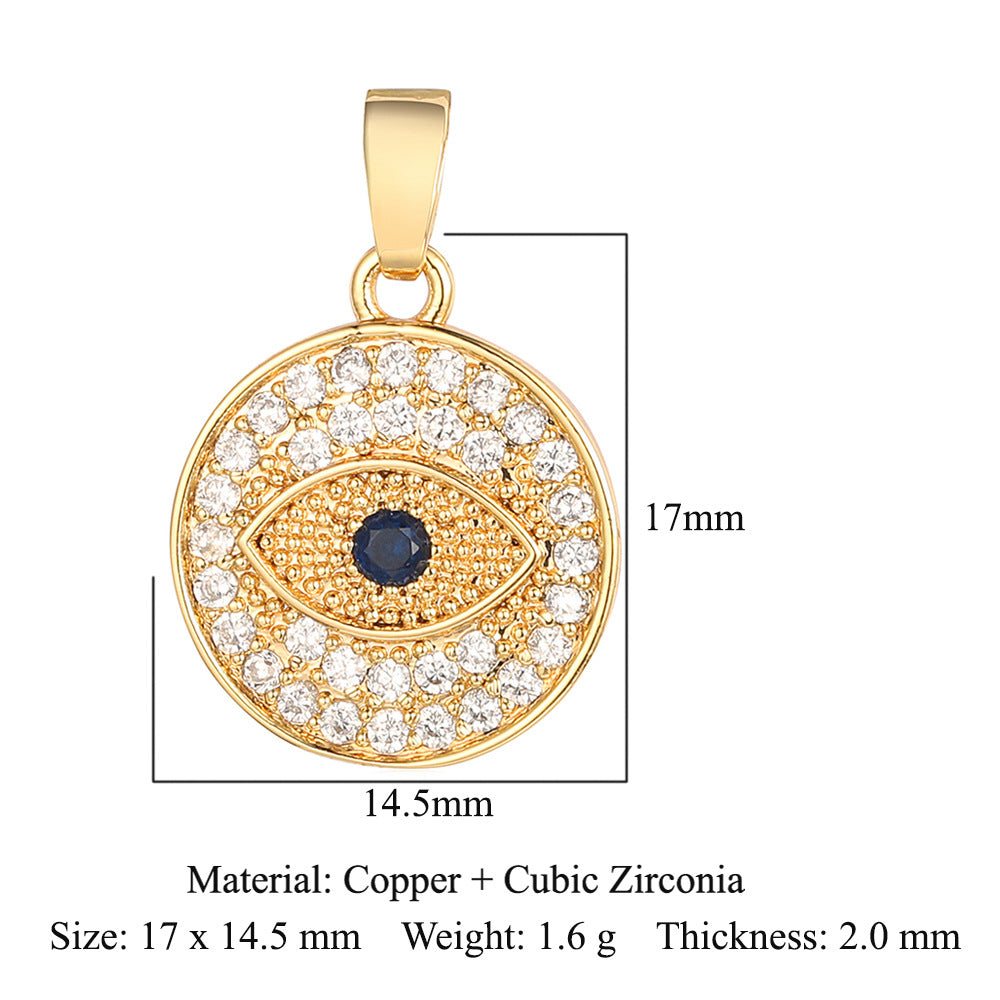 Universe Star Copper Zircon Perfume Bottle Pendants