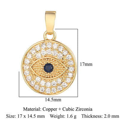 Universe Star Copper Zircon Perfume Bottle Pendants