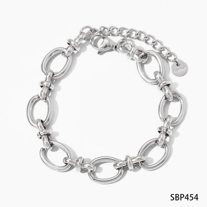 Steel Delicate Diamond Wide Strap Mesh Bracelets