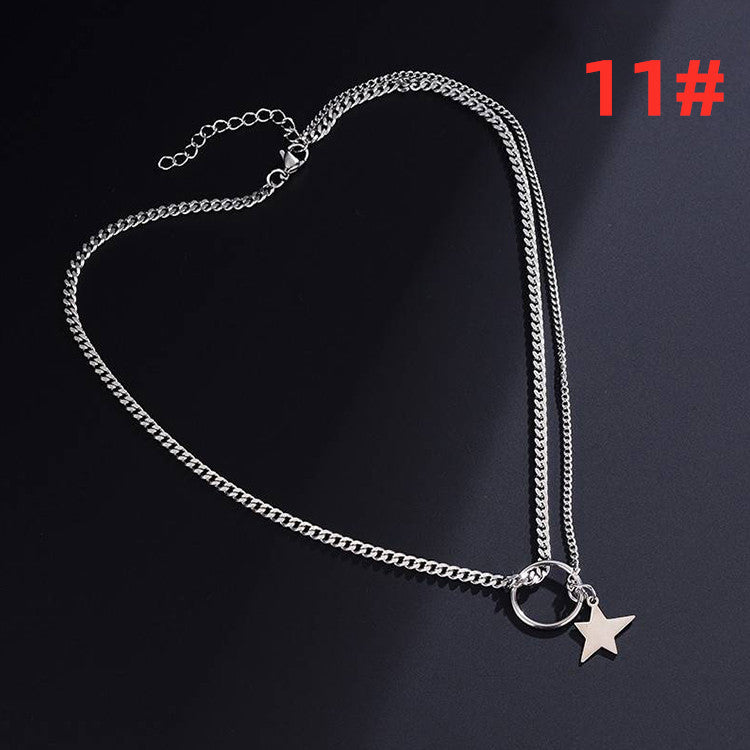 Men's Clavicle Chain Female Personality Couple Street Pendants