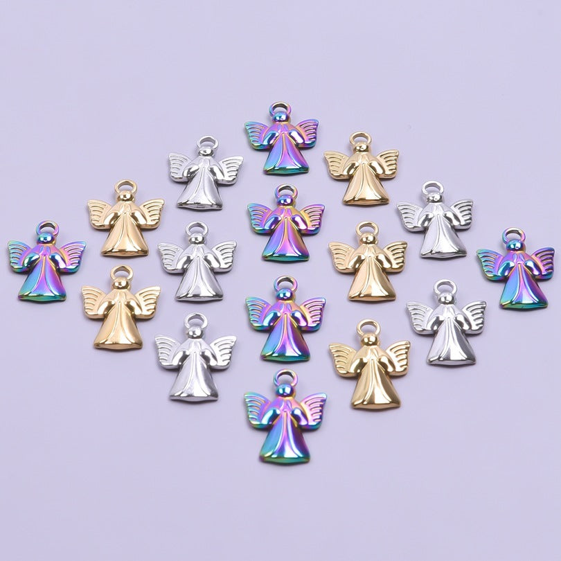 Accessories Steel Golden Angel Titanium Colorful Pendants