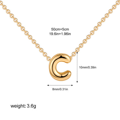 English Letter Simple High-grade Stainless Steel Necklaces