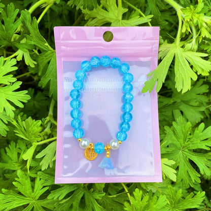 Children's Flower Colored Glaze Beads Cartoon Jewelry Bracelets