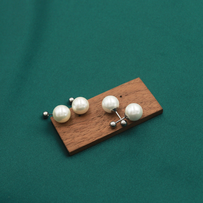 Ball Sleep Without Picking Thin Needle Korean Style Earrings