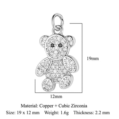 Cat Snake Copper Zircon Ornament Accessories Pendants