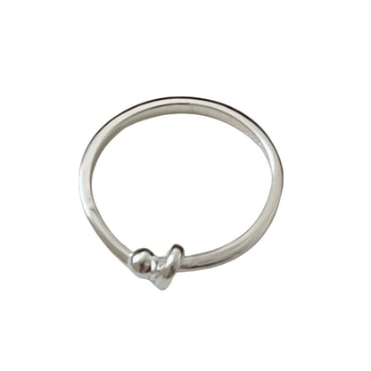 Bright Sier Ornament Sterling Simple Niche Rings