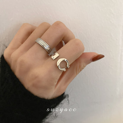 Twist Open Index Finger Female Simple Fashion Rings