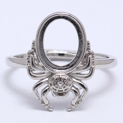 Frame Open Mouth Autumn Copper Alloy Electroplating Sier Rings