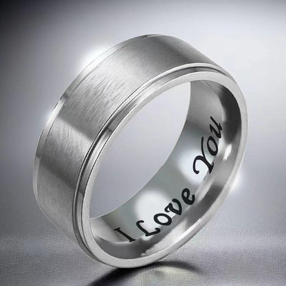 Men's Titanium Steel Trendy High-grade Stainless Ornament Rings