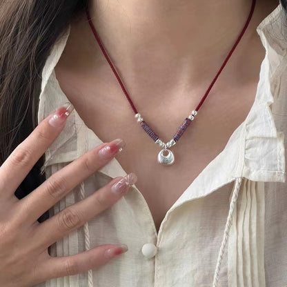 An Chubby Lucky Bag Dragon Red Necklaces
