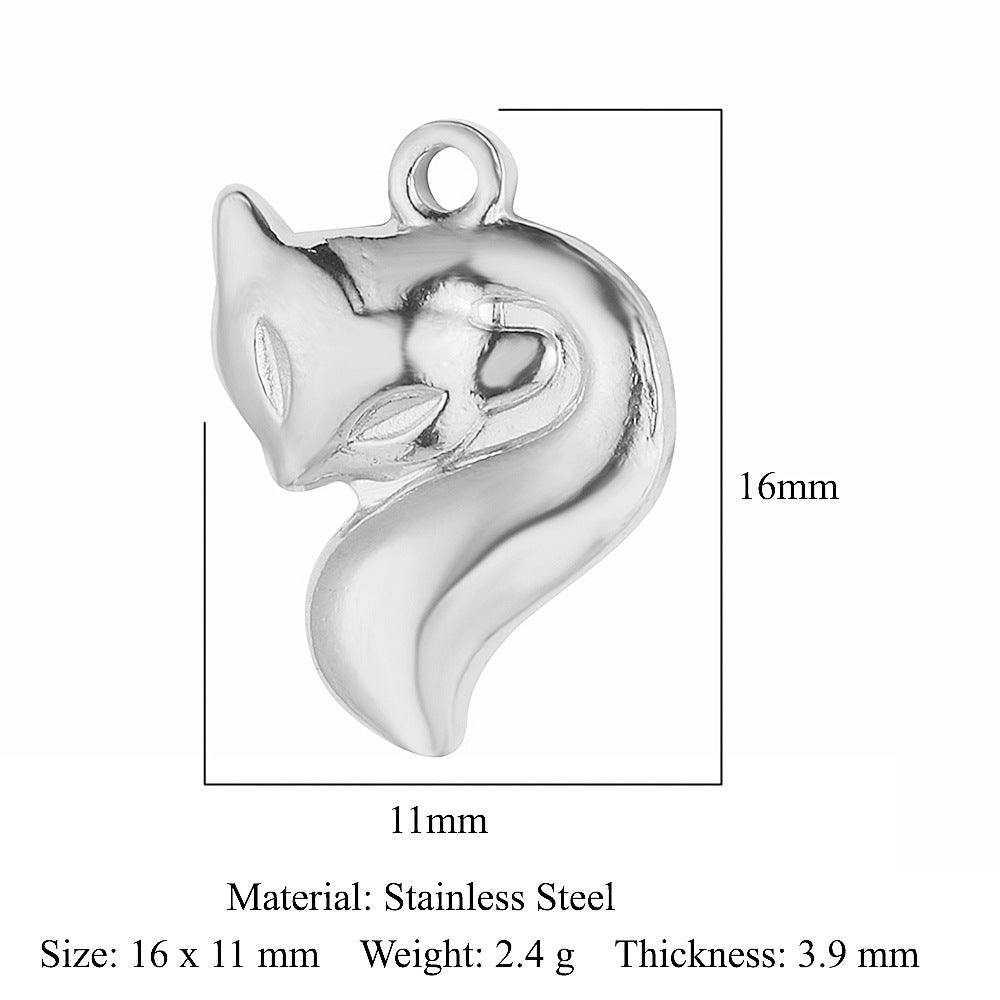 Butterfly Fox Snake Stainless Steel Ballet Pendants